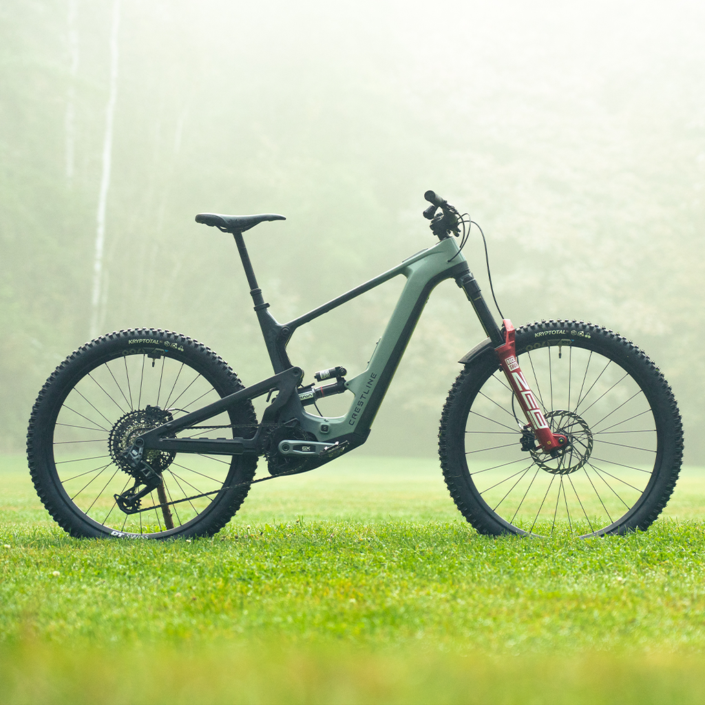 Crestline S 180 Classic Edition 2025 - Bosch Motor, 800WH Battery - Gray/Black E-Mountain Bike S180