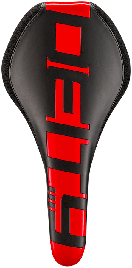 DEITY Speedtrap AM Saddle - Chromoly, Black/Red