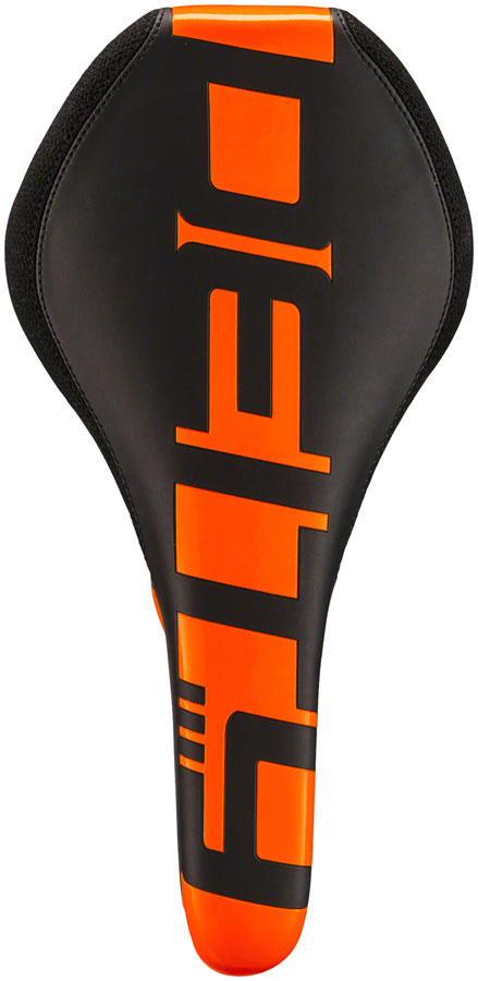 DEITY Speedtrap AM Saddle - Chromoly, Black/Orange