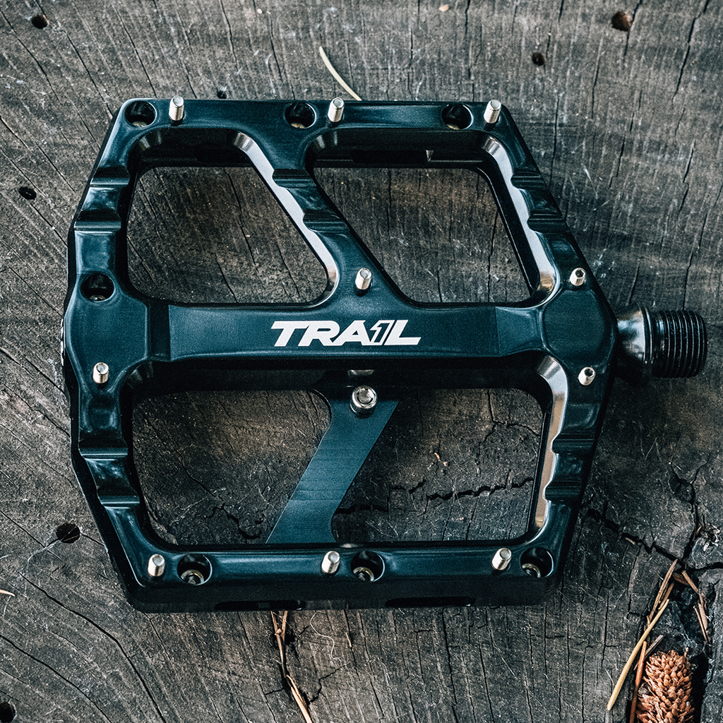 alloy pedals Trail One Components Sage Alloy Pedals Pedals Color Black||Silver
