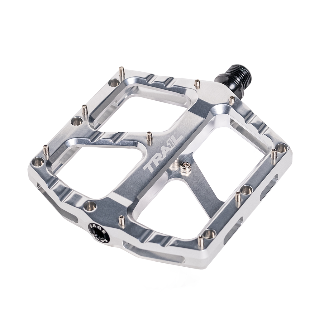 Trail One Components Sage Alloy Pedals - Silver (Raw) MPN: PD.SG.SLV UPC: 850022403156 Pedals Sage Pedals