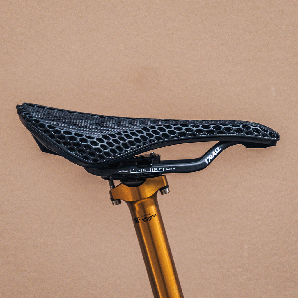Trail One Components Sheep Thrills Saddle, 3d Printed / Carbon Fiber, 141mm, Black MPN: SA.STH.BLK UPC: 850022403255 Saddles Sheep Thrills