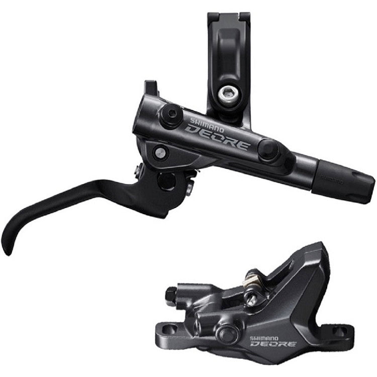 Shimano Deore M6100 Disc Brake and Lever - Front, Hydraulic, Post Mount, 2-Piston, Black MPN: EM61001JLFPMA100 UPC: 192790687025 Disc Brake & Lever Deore M6100 Disc Brake & Lever