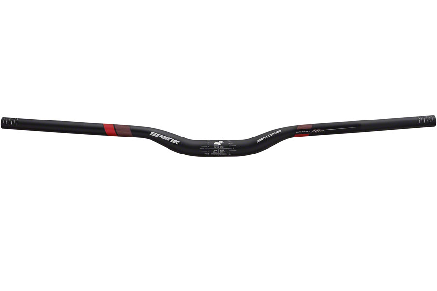 Spank Spike 800 Vibrocore Riser Handlebar: 31.8, 800mm, 30mm Rise Black/Red MPN: 4B-SK3180030-101-V122-AM Flat/Riser Handlebar Spike 800 Viibrocore Bar