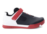 Crank Brothers Stamp SpeedLace Men's Shoe - Red/White/Black, Size 10 - Flat Shoe - Stamp Speed Lace Shoe