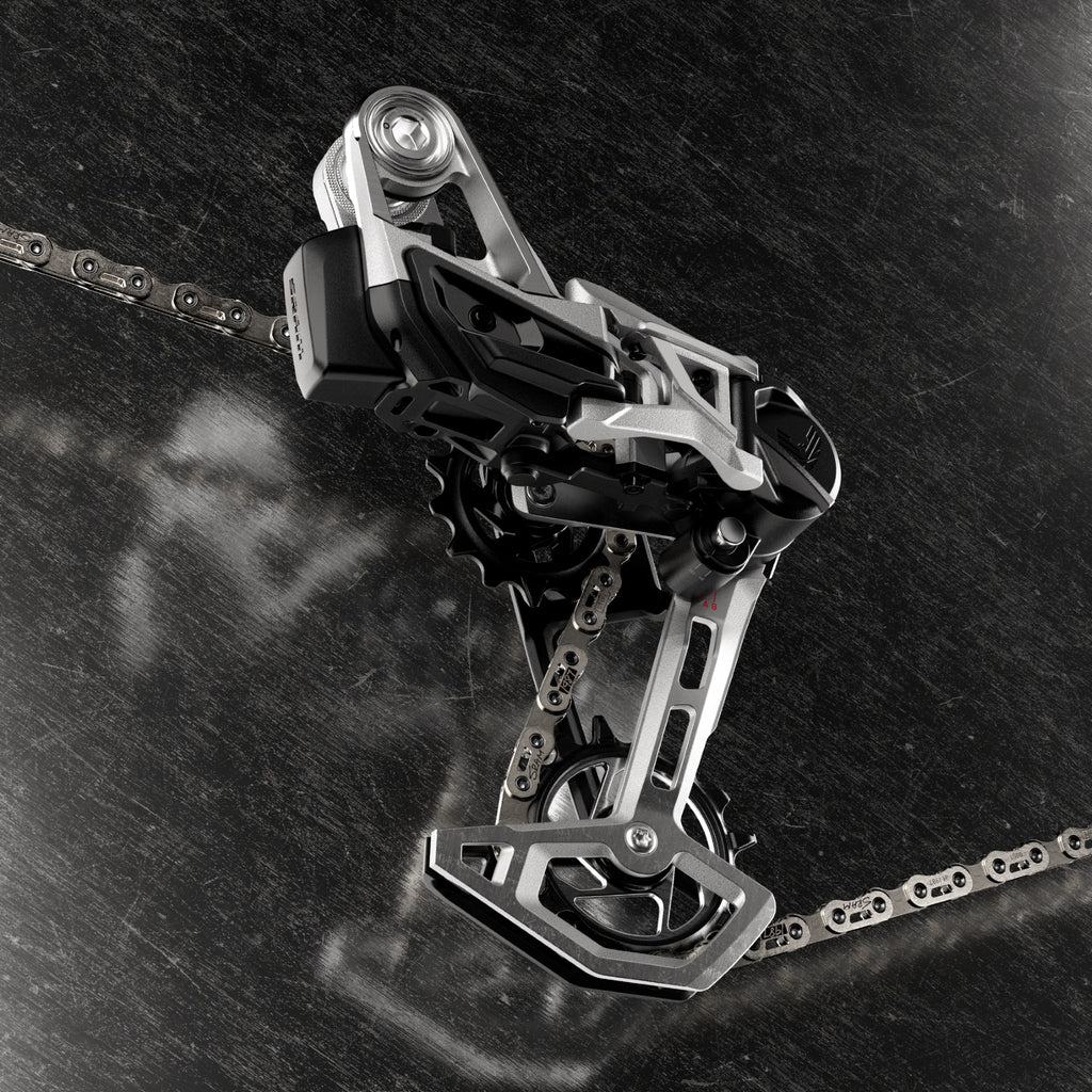 SRAM 1987 Eagle Transmission Power Meter Groupset - 170mm, 32 and 34t Chainrings, POD Controllers, 10-52t Cassette, Rear