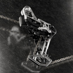 SRAM 1987 Eagle Transmission Power Meter Groupset - 170mm, 32 and 34t Chainrings, POD Controllers, 10-52t Cassette, Rear