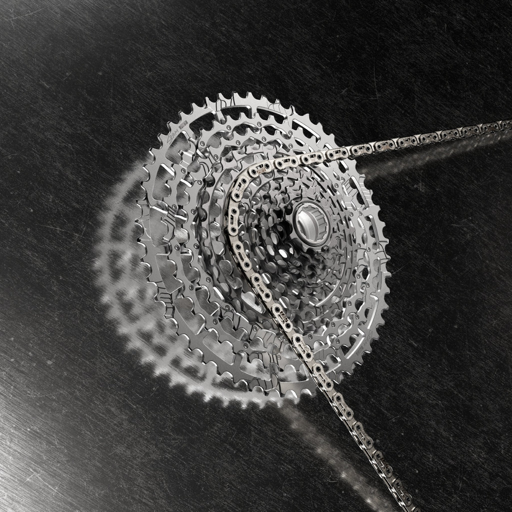 SRAM 1987 Eagle Transmission Power Meter Groupset - 170mm, 32 and 34t Chainrings, POD Controllers, 10-52t Cassette, Rear