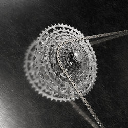 SRAM 1987 Eagle Transmission Power Meter Groupset - 170mm, 32 and 34t Chainrings, POD Controllers, 10-52t Cassette, Rear