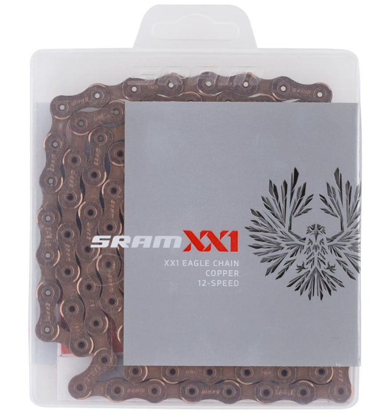 SRAM XX1 Eagle Chain - 12-Speed, 126 Links, Copper MPN: 00.2518.043.010 UPC: 710845852169 Chains XX1 Eagle Chain