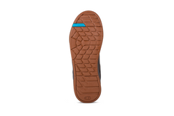 Crank Brothers Stamp Lace Men's Flat Shoe - Grey/Blue/Silver/Gum Outsole, Size 11 - Flat Shoe - Stamp Lace Flat Shoe