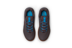 Crank Brothers Stamp Lace Men's Flat Shoe - Grey/Blue/Silver/Gum Outsole, Size 11 - Flat Shoe - Stamp Lace Flat Shoe