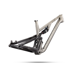 Revel Ti Ranger Framekit w/ Rockshox Deluxe Ult, Raw Titanium / Black Mountain Frame Ranger