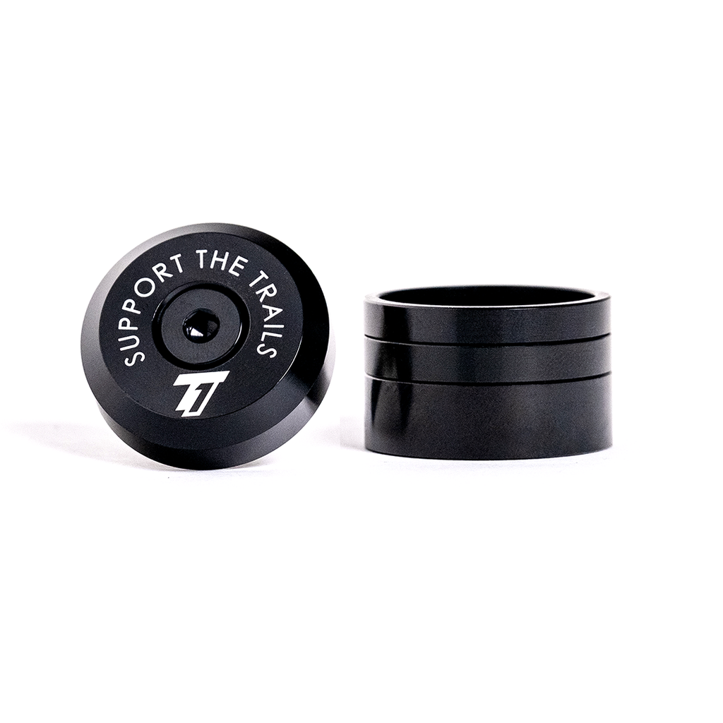 Trail One Components Top Cap & Spacer Kit - Black MPN: TC-KIT-BLK Headset Top Cap Top Cap & Spacer Kit
