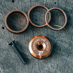 Trail One Components Top Cap & Spacer Kit - Bronze - Headset Top Cap - Top Cap & Spacer Kit