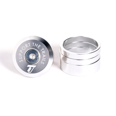 Trail One Components Top Cap & Spacer Kit - Silver (Raw) Headset