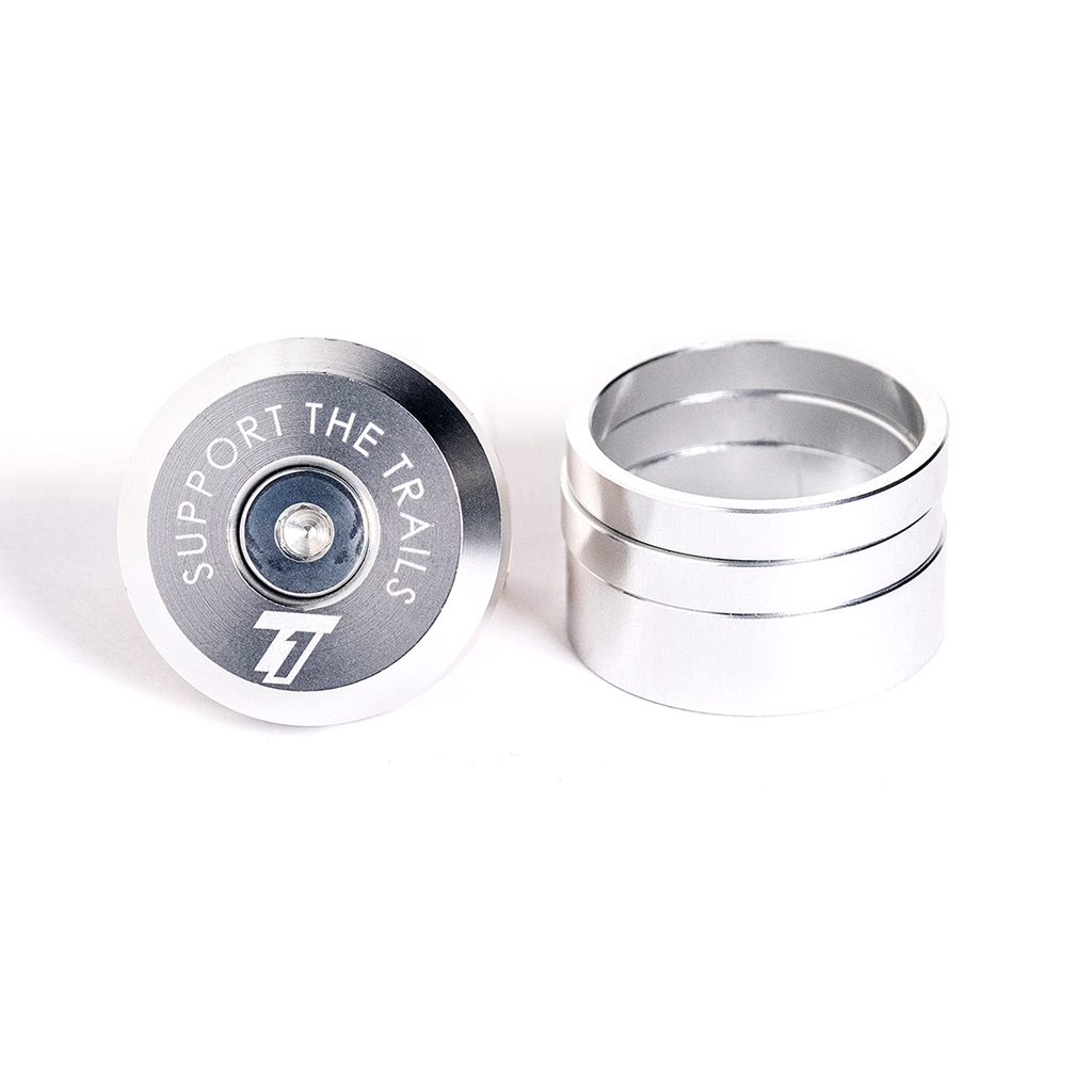 Trail One Components Top Cap & Spacer Kit - Silver (Raw) MPN: TC-KIT-RAW Headset Top Cap Top Cap & Spacer Kit