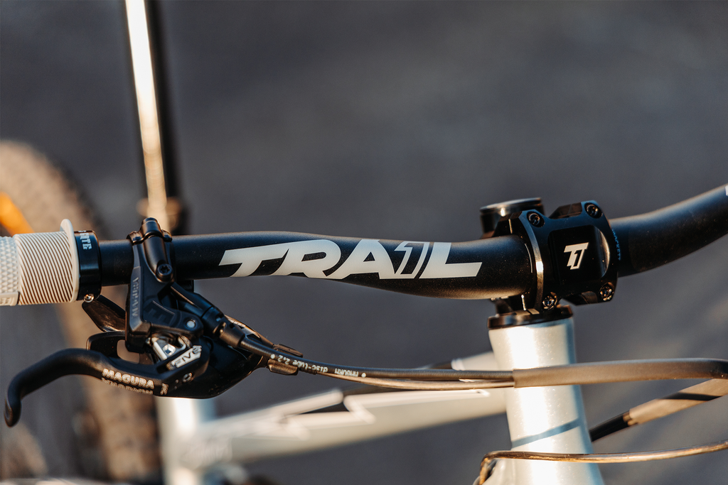 Trail One Components The Crockett Alloy Handlebar 35mm Diameter - 35mm Rise - Flat/Riser Handlebar - Crockett Alloy