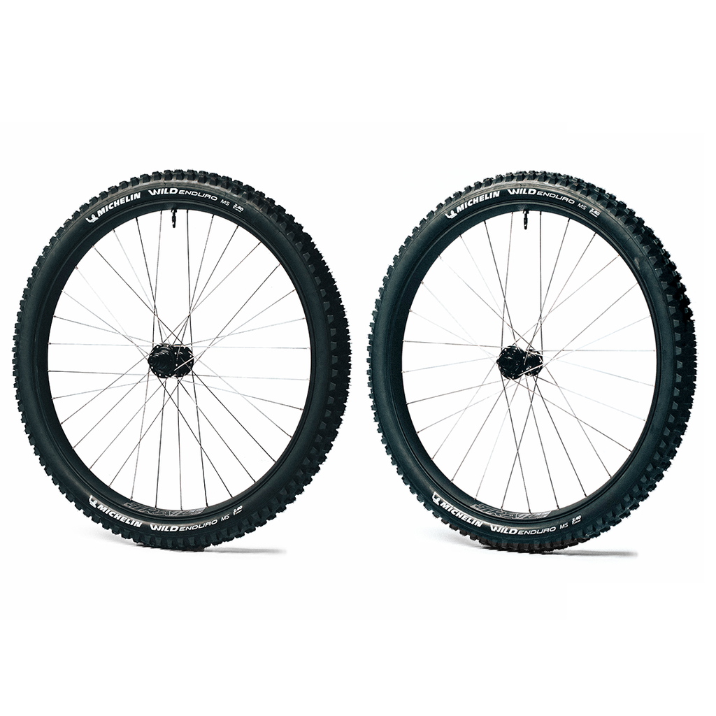 Trail One Components Shed Wheelset 29" x Michelin Wild Enduro MS Performance Combo + 1/1 Hubs, 15x110mm 12x148mm Wheelset Shed Wheelset x Wild Enduro MS Performance Combo