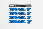 Trail One Components Crockett Handlebar Decal Kit - Blue MPN: HB-DECAL-BLUE Sticker/Decal Crockett Handlebar Decal Kit