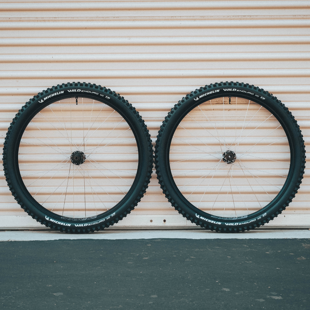 Trail One Components Shed Wheelset 29" x Michelin Wild Enduro MS Performance Combo + 1/1 Hubs, 15x110mm 12x148mm - Wheelset - Shed Wheelset x Wild Enduro MS Performance Combo