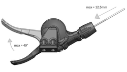 Bike Yoke Triggy Remote, Front Feed - Black MPN: TRIGGY FRONT Dropper Seatpost Part Triggy