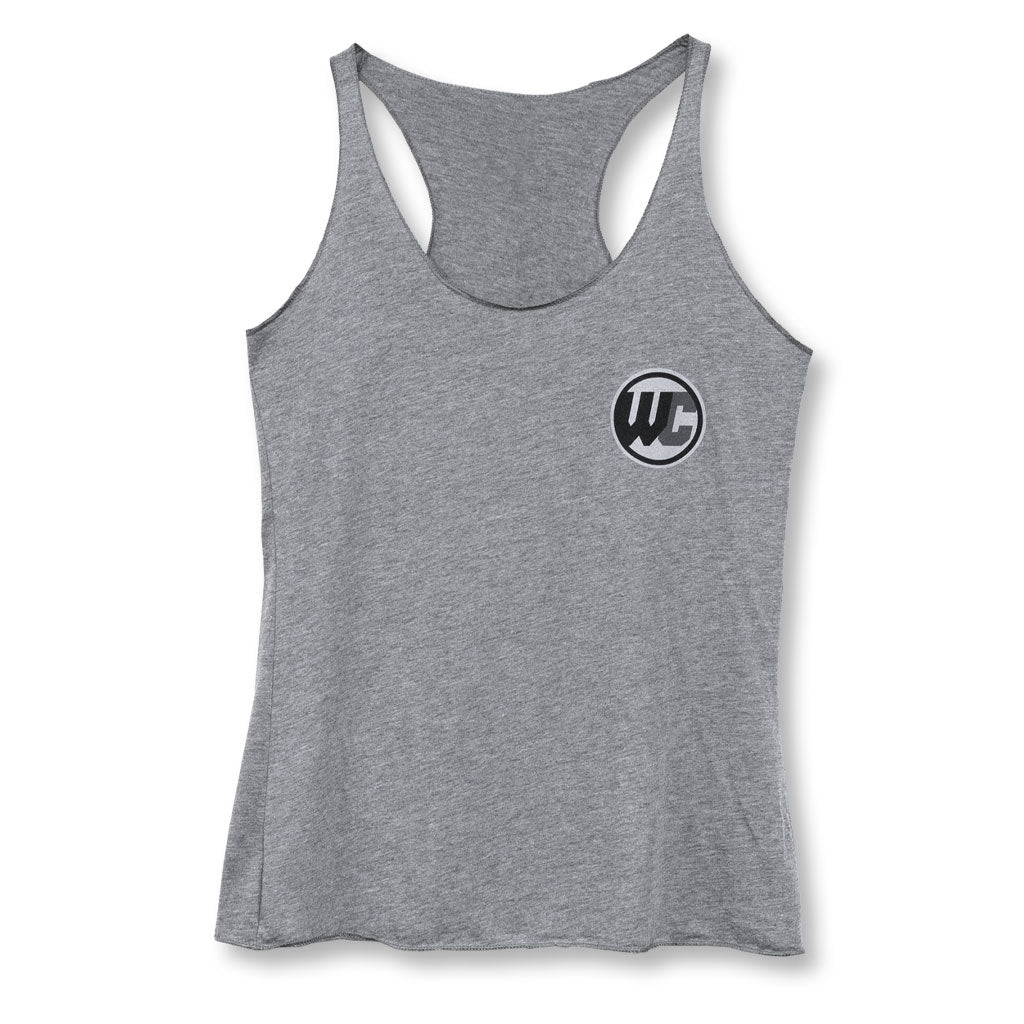 Worldwide Cyclery Tank Top Womens, Heather Grey, Medium