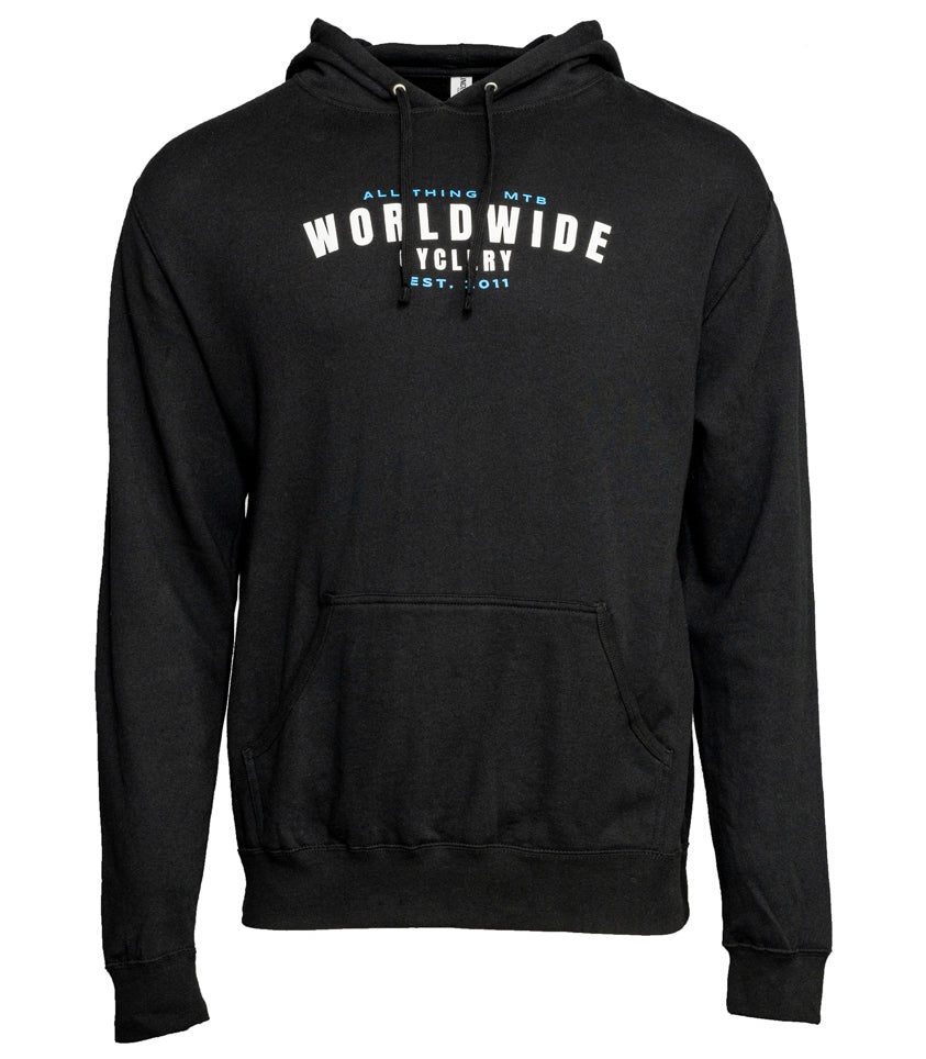 mountainbike hoodie Worldwide Cyclery ALL Things MTB Hoodie Black 2X-Large