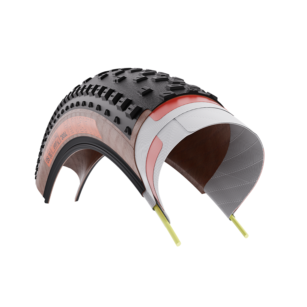 WTB Macro 54 Tire - 700 x 54c, TCS Tubeless, Tan - Tires - Macro