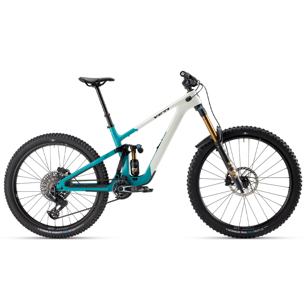 Yeti LT Turq Series Complete Bike w/ SRAM XO T-Type Series Build - MX Wheels, Turquoise White Mountain Bike LT