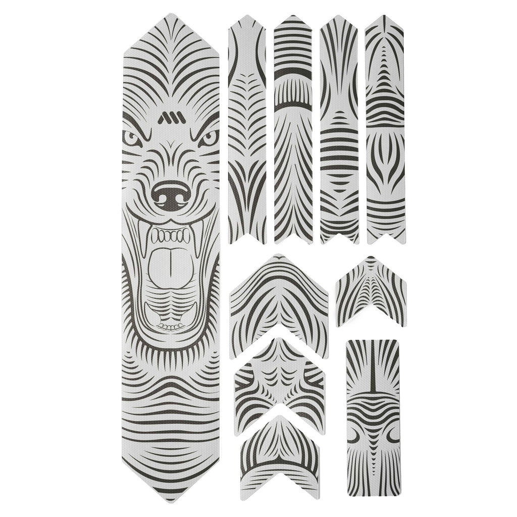 All Mountain Style Honeycomb Frame Guard XL, Clear/Wolf