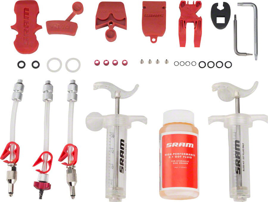 SRAM Pro Disc Brake Bleed Kit - For SRAM X0, XX, Guide, Level, Code, HydroR, and G2, with DOT Fluid MPN: 00.5318.016.002 UPC: 710845784583 Bleed Kit Bleed Kit