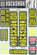 RockShox Fork Decal Kit - 35mm, Yellow MPN: 11.4318.003.507 UPC: 710845803857 Sticker/Decal Fork Decal Kits