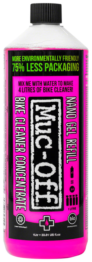 Muc-Off Nano Tech Bike Cleaner & Muc-Off 206 5 Piece Premium Brush Kit -  Includes 5 Bike Cleaning Brushes With Durable Nylon Bristles And Ergonomic