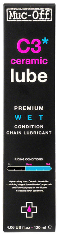 Muc Off Wet Chain Lube, 120 Milliliters - Biodegradable Bike Chain  Lubricant, Suitable for All Types of Bike - Formulated for Wet Weather  Conditions